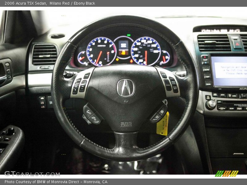 Milano Red / Ebony Black 2006 Acura TSX Sedan