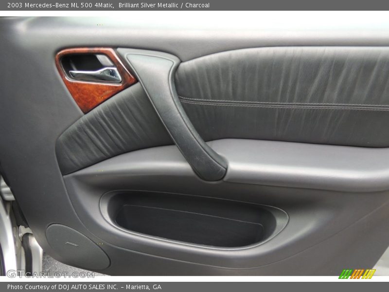 Brilliant Silver Metallic / Charcoal 2003 Mercedes-Benz ML 500 4Matic