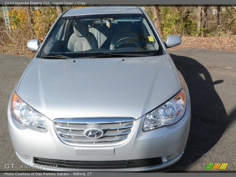 Liquid Silver / Gray 2010 Hyundai Elantra GLS