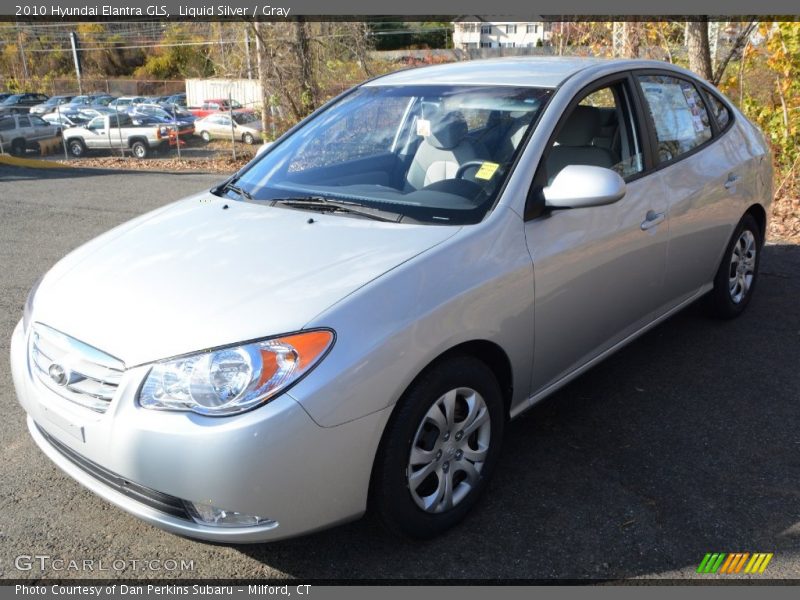 Liquid Silver / Gray 2010 Hyundai Elantra GLS