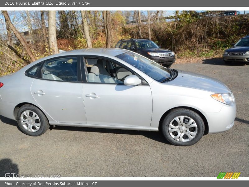 Liquid Silver / Gray 2010 Hyundai Elantra GLS