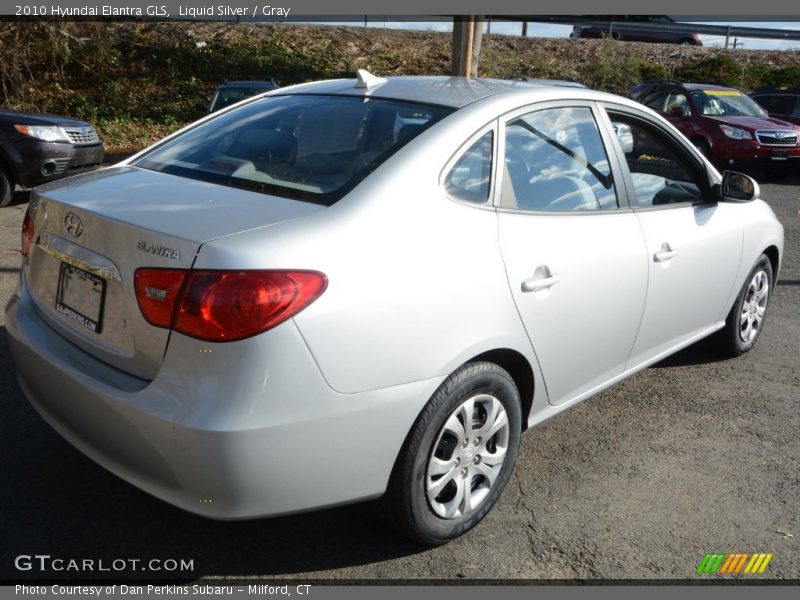 Liquid Silver / Gray 2010 Hyundai Elantra GLS
