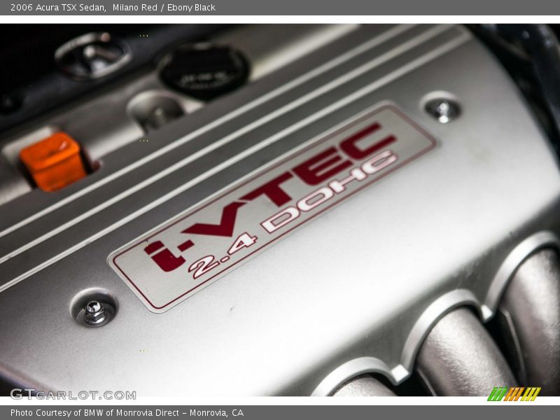 Milano Red / Ebony Black 2006 Acura TSX Sedan