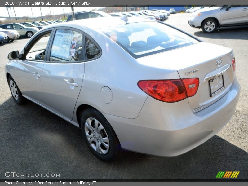Liquid Silver / Gray 2010 Hyundai Elantra GLS