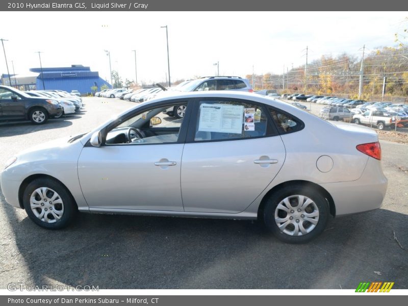 Liquid Silver / Gray 2010 Hyundai Elantra GLS