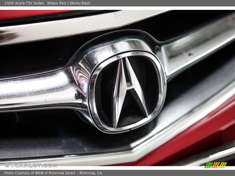 Milano Red / Ebony Black 2006 Acura TSX Sedan