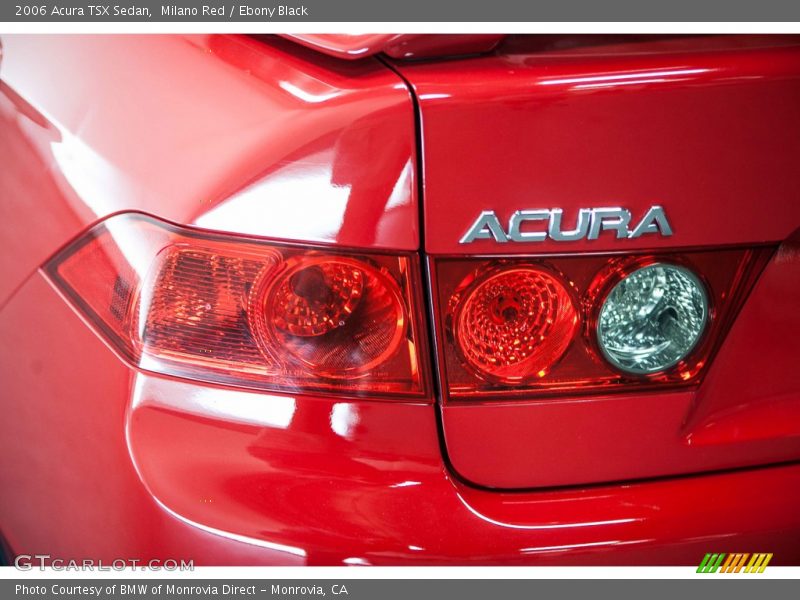Milano Red / Ebony Black 2006 Acura TSX Sedan