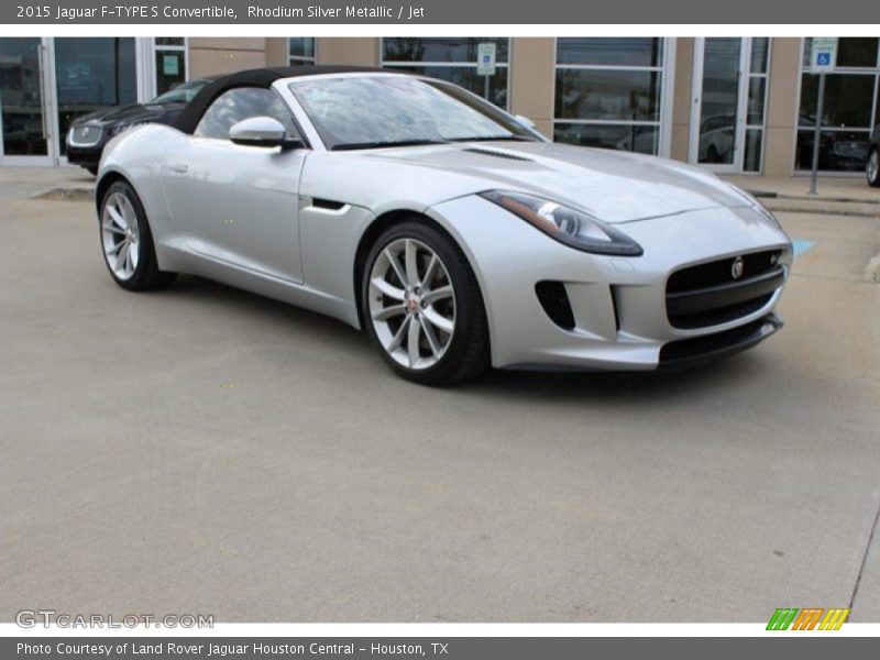 Rhodium Silver Metallic / Jet 2015 Jaguar F-TYPE S Convertible