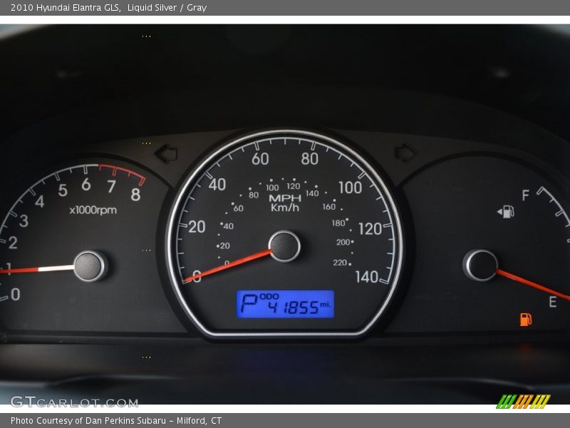 Liquid Silver / Gray 2010 Hyundai Elantra GLS