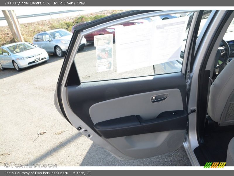Liquid Silver / Gray 2010 Hyundai Elantra GLS