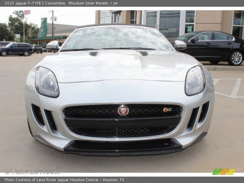 Rhodium Silver Metallic / Jet 2015 Jaguar F-TYPE S Convertible