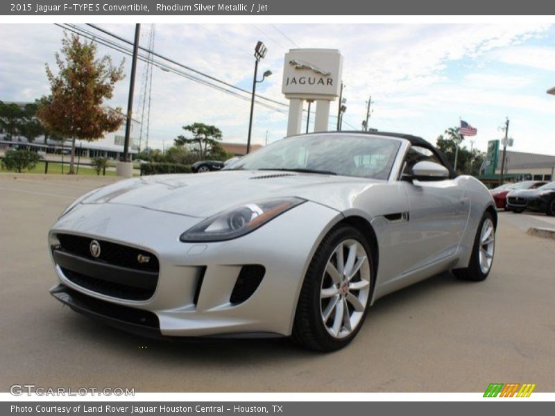 Rhodium Silver Metallic / Jet 2015 Jaguar F-TYPE S Convertible