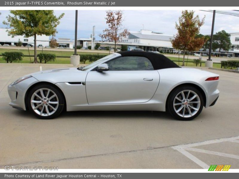 Rhodium Silver Metallic / Jet 2015 Jaguar F-TYPE S Convertible
