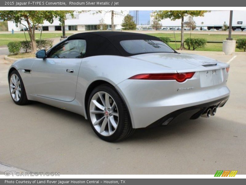 Rhodium Silver Metallic / Jet 2015 Jaguar F-TYPE S Convertible