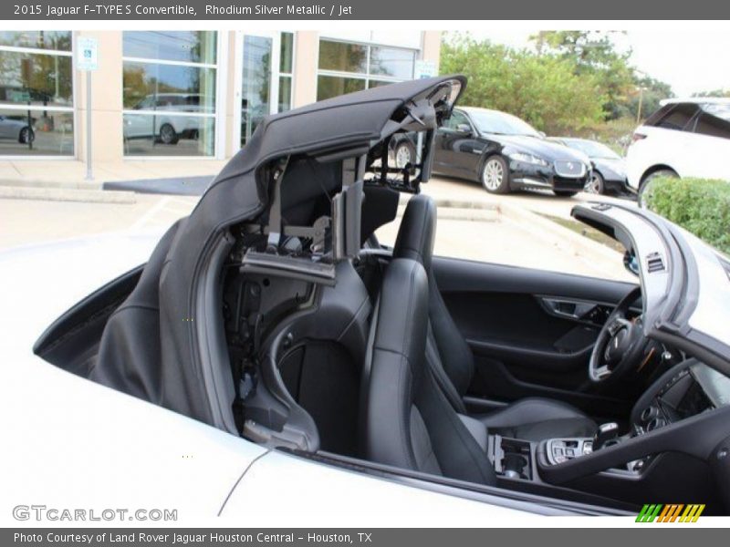 Rhodium Silver Metallic / Jet 2015 Jaguar F-TYPE S Convertible