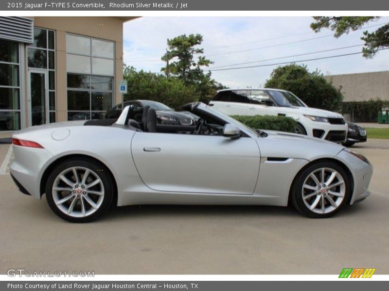 Rhodium Silver Metallic / Jet 2015 Jaguar F-TYPE S Convertible