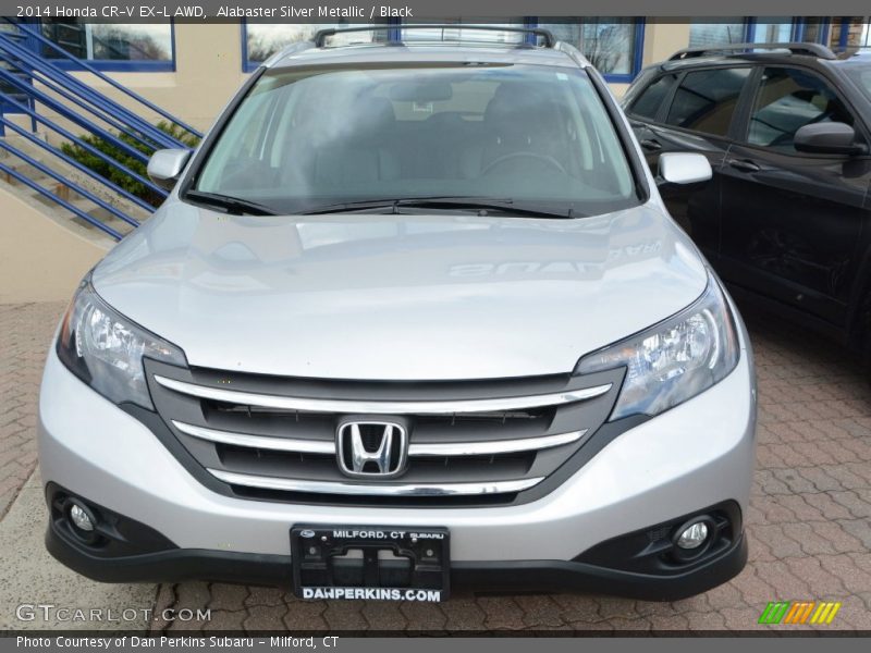 Alabaster Silver Metallic / Black 2014 Honda CR-V EX-L AWD