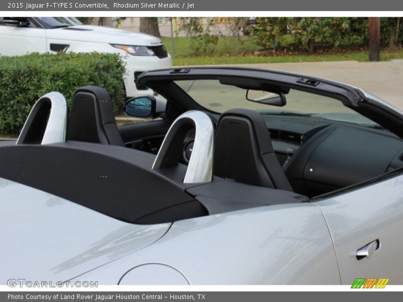 Rhodium Silver Metallic / Jet 2015 Jaguar F-TYPE S Convertible