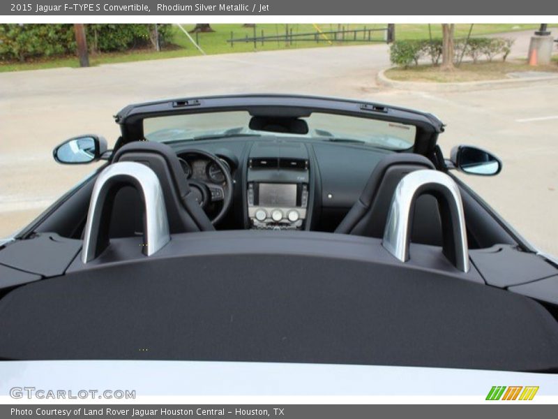 Rhodium Silver Metallic / Jet 2015 Jaguar F-TYPE S Convertible
