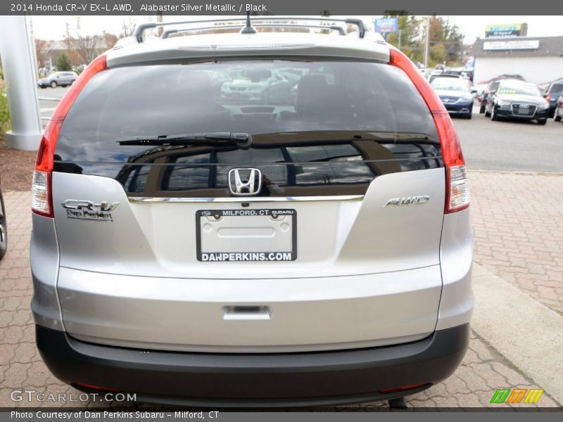 Alabaster Silver Metallic / Black 2014 Honda CR-V EX-L AWD