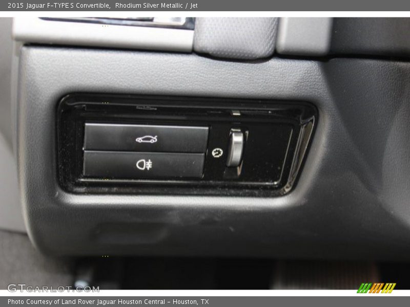 Rhodium Silver Metallic / Jet 2015 Jaguar F-TYPE S Convertible
