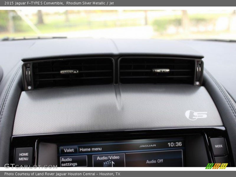 Rhodium Silver Metallic / Jet 2015 Jaguar F-TYPE S Convertible