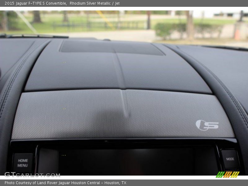 Rhodium Silver Metallic / Jet 2015 Jaguar F-TYPE S Convertible