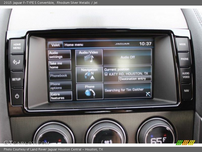 Rhodium Silver Metallic / Jet 2015 Jaguar F-TYPE S Convertible