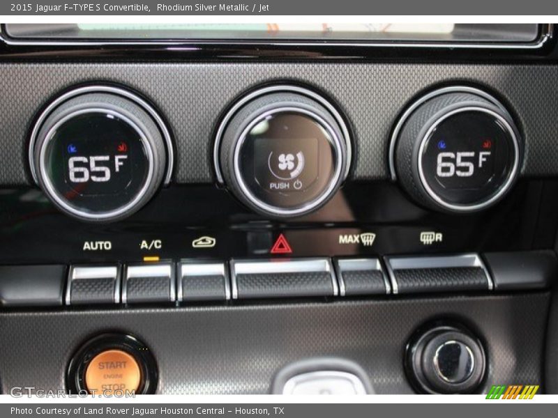 Rhodium Silver Metallic / Jet 2015 Jaguar F-TYPE S Convertible