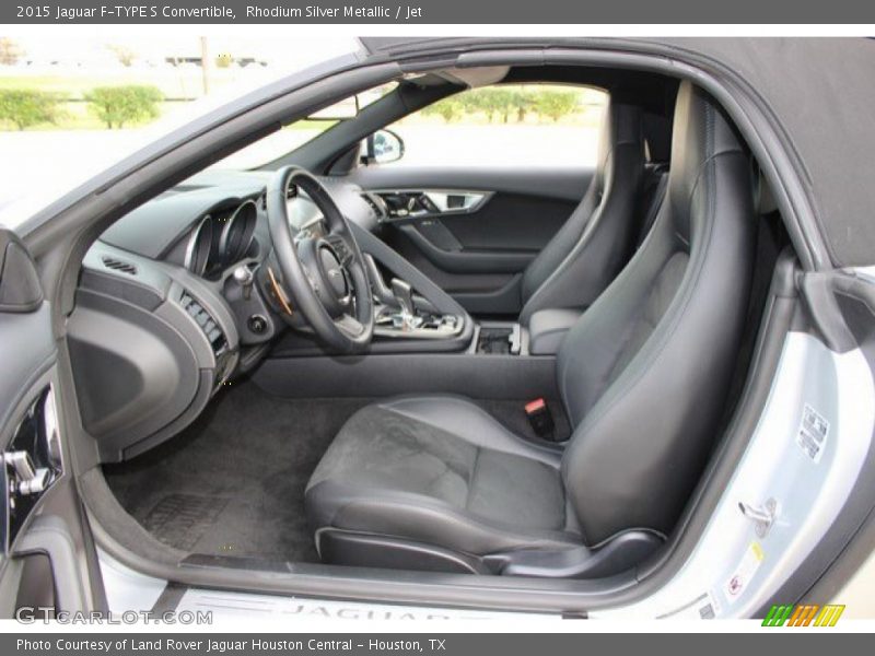 Rhodium Silver Metallic / Jet 2015 Jaguar F-TYPE S Convertible