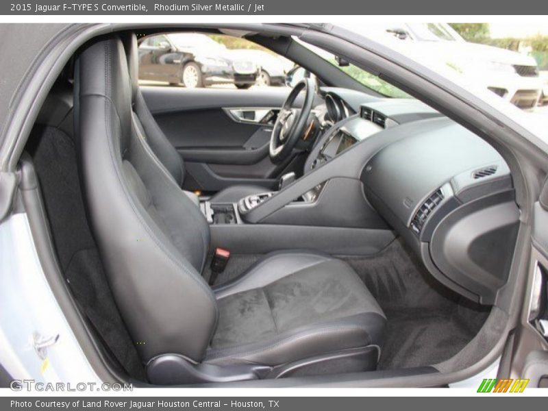 Rhodium Silver Metallic / Jet 2015 Jaguar F-TYPE S Convertible