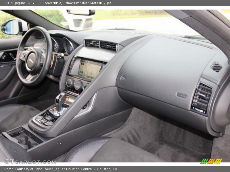 Rhodium Silver Metallic / Jet 2015 Jaguar F-TYPE S Convertible