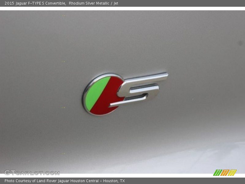 Rhodium Silver Metallic / Jet 2015 Jaguar F-TYPE S Convertible