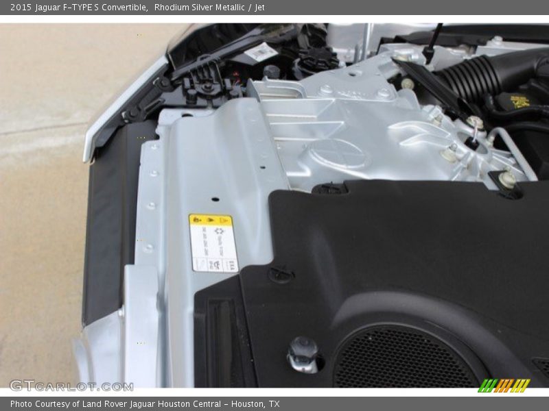 Rhodium Silver Metallic / Jet 2015 Jaguar F-TYPE S Convertible