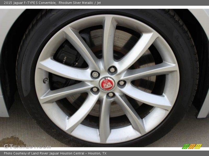 Rhodium Silver Metallic / Jet 2015 Jaguar F-TYPE S Convertible