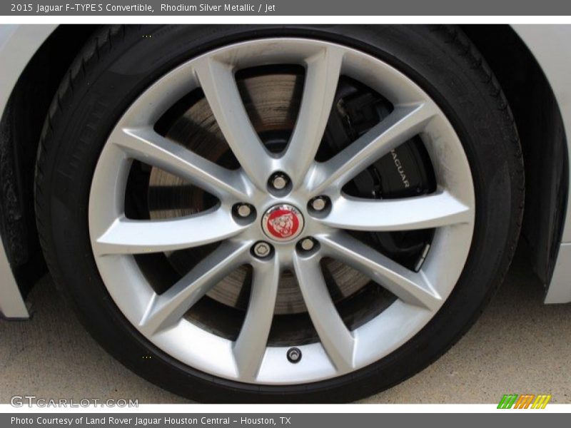 Rhodium Silver Metallic / Jet 2015 Jaguar F-TYPE S Convertible