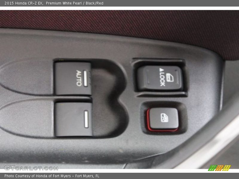 Premium White Pearl / Black/Red 2015 Honda CR-Z EX