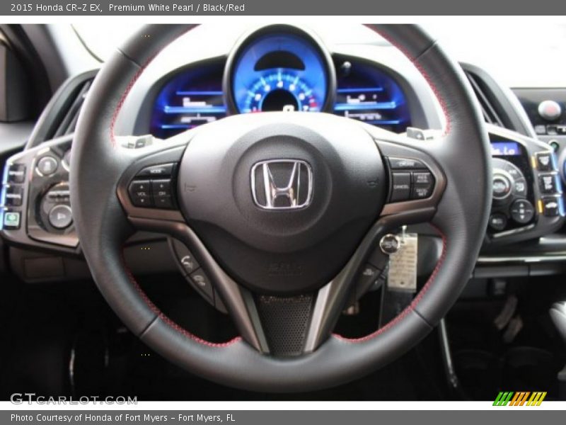 Premium White Pearl / Black/Red 2015 Honda CR-Z EX
