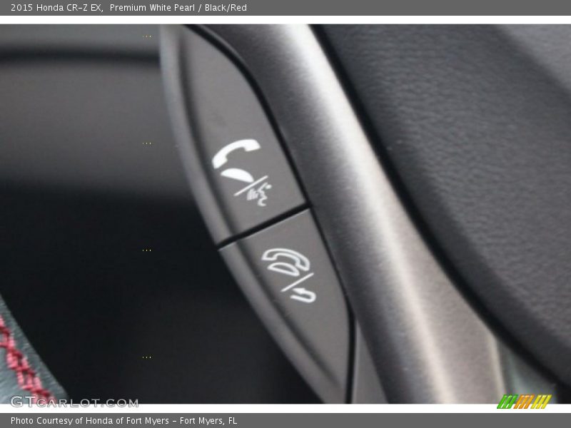 Premium White Pearl / Black/Red 2015 Honda CR-Z EX