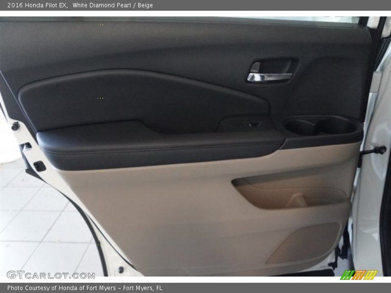 White Diamond Pearl / Beige 2016 Honda Pilot EX
