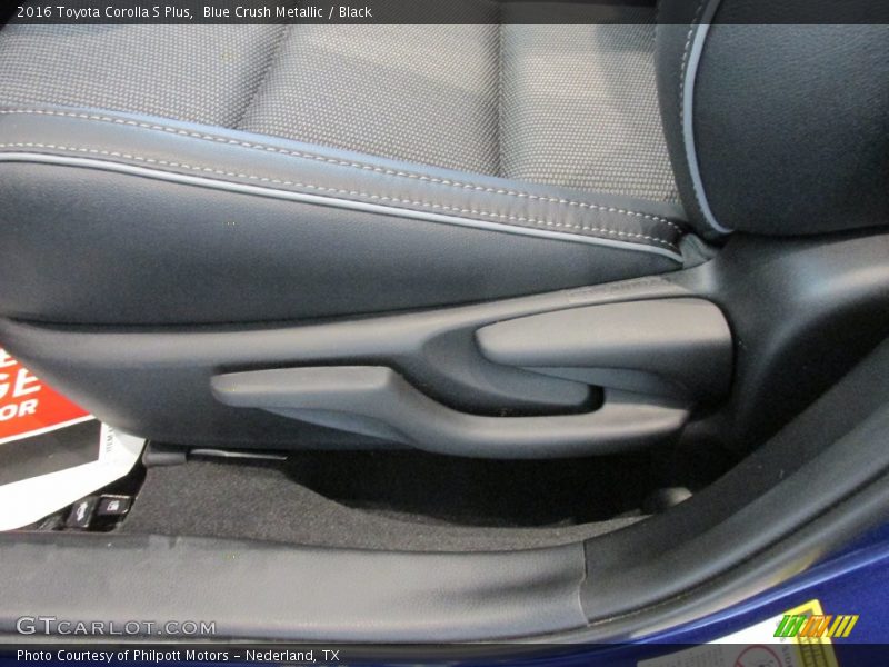 Blue Crush Metallic / Black 2016 Toyota Corolla S Plus
