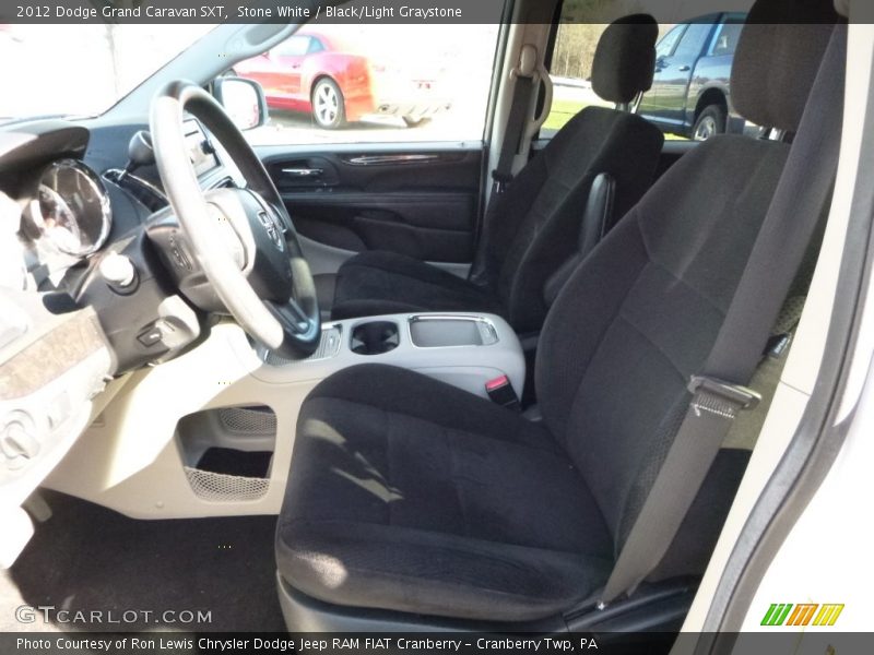 Stone White / Black/Light Graystone 2012 Dodge Grand Caravan SXT