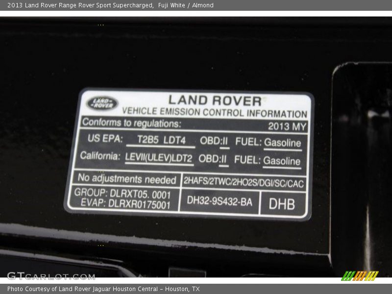 Fuji White / Almond 2013 Land Rover Range Rover Sport Supercharged