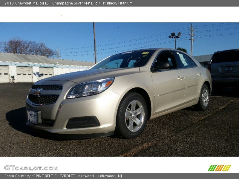 Champagne Silver Metallic / Jet Black/Titanium 2013 Chevrolet Malibu LS