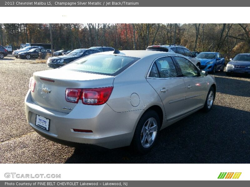 Champagne Silver Metallic / Jet Black/Titanium 2013 Chevrolet Malibu LS