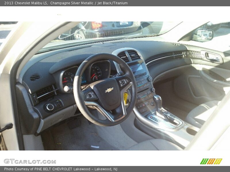 Champagne Silver Metallic / Jet Black/Titanium 2013 Chevrolet Malibu LS