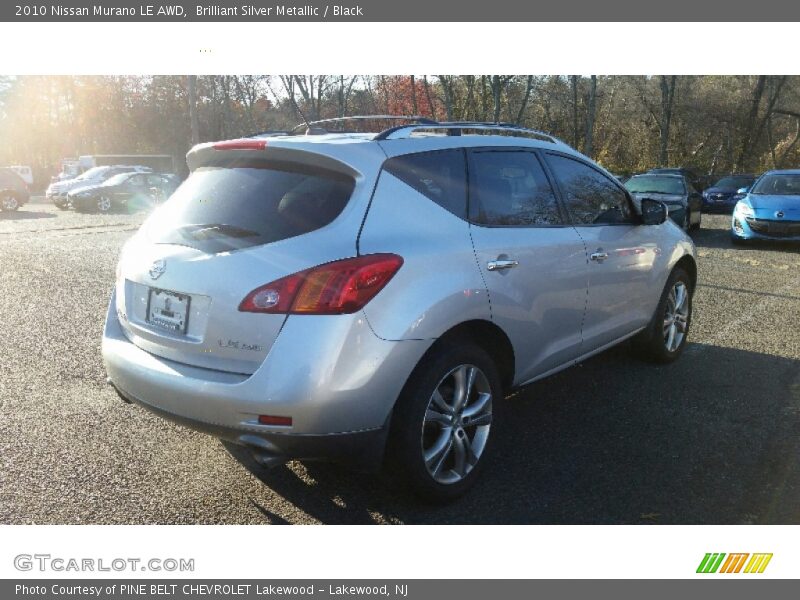 Brilliant Silver Metallic / Black 2010 Nissan Murano LE AWD