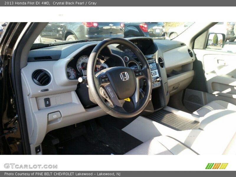 Crystal Black Pearl / Gray 2013 Honda Pilot EX 4WD