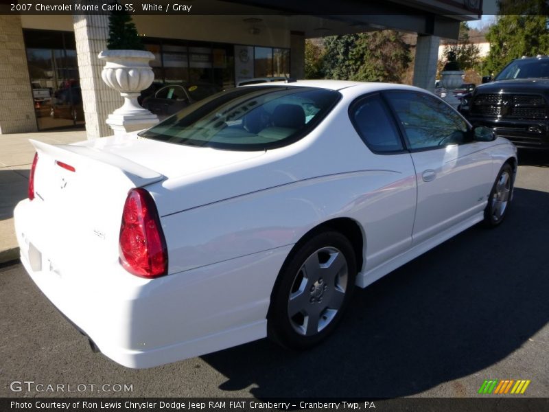 White / Gray 2007 Chevrolet Monte Carlo SS