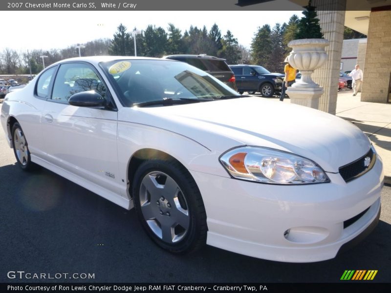 White / Gray 2007 Chevrolet Monte Carlo SS
